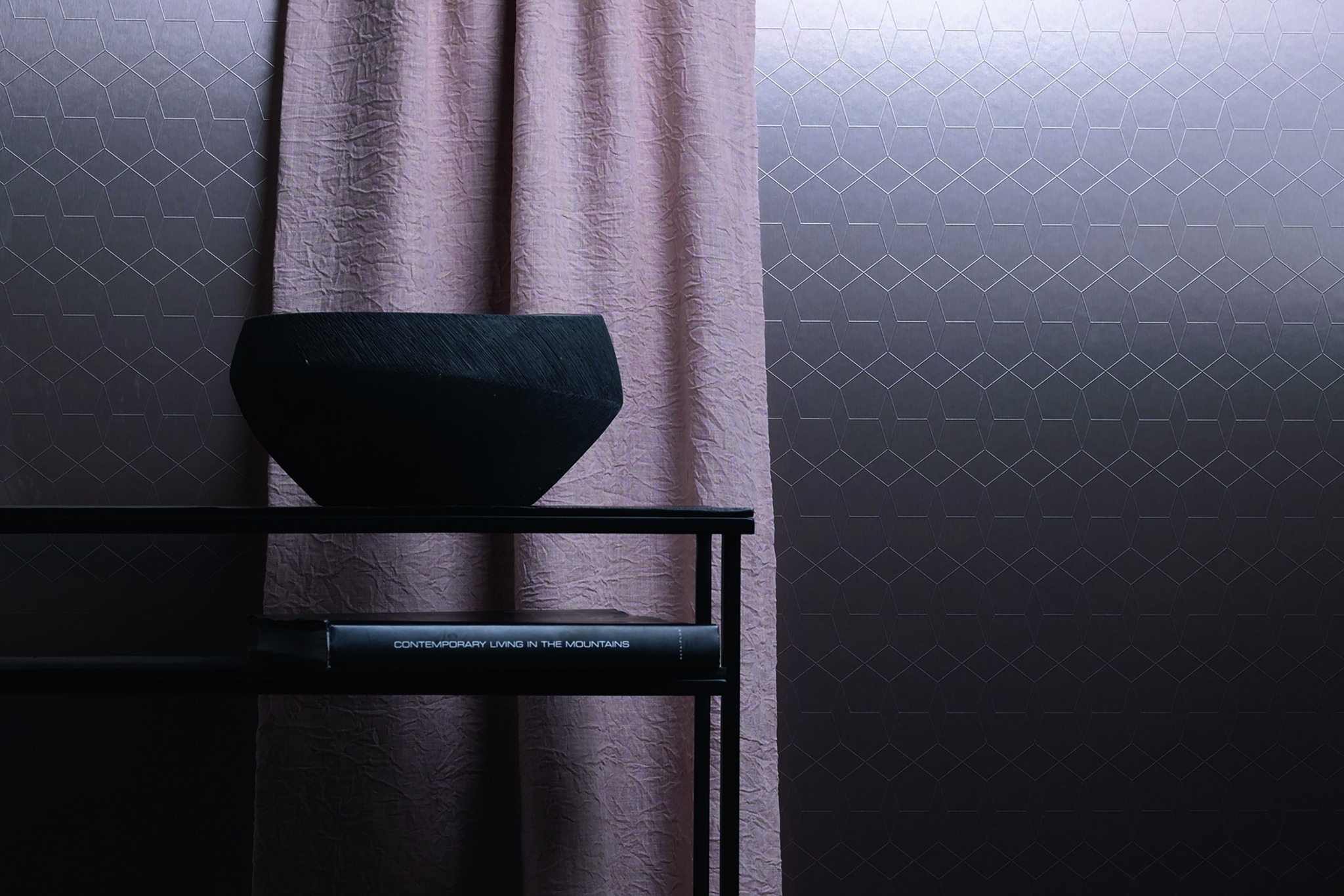 Ukázka laminátové desky na stěně