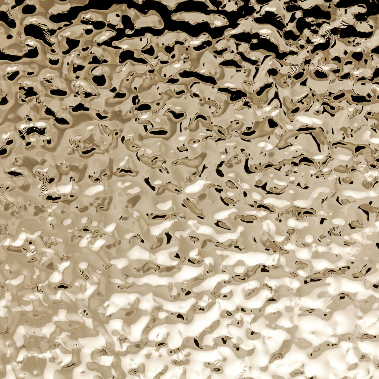 Polished Aluminium LAVA Goldtone